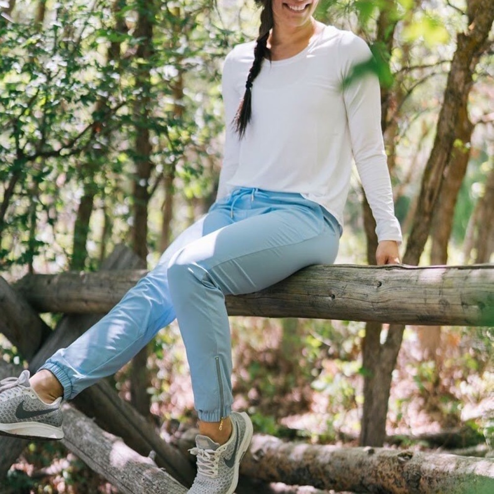 Zyia Sky Blue Peak Jogger